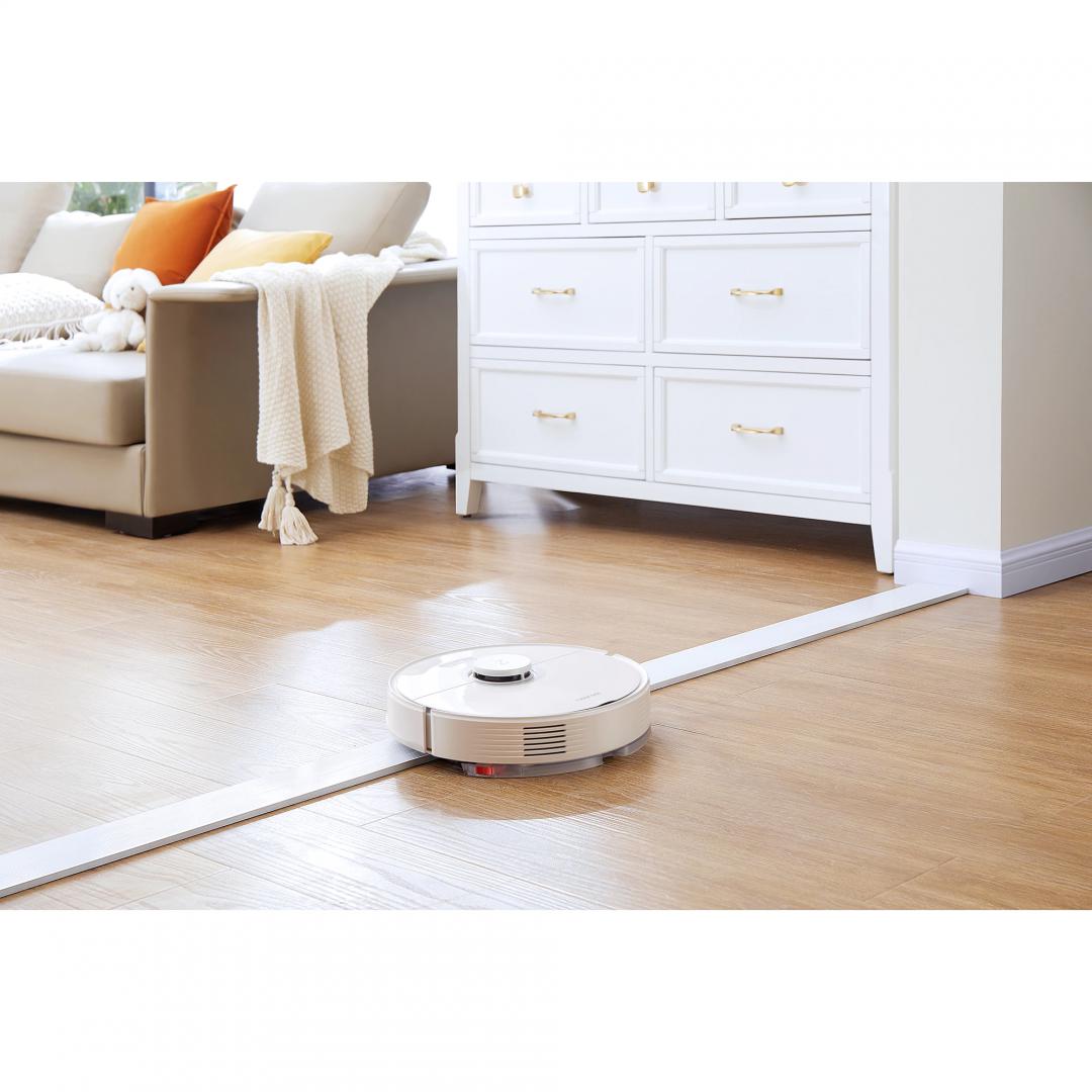 Fshesë me robot Roborock RBR-8010415, pastrim i thatë dhe me ujë, Wi‑Fi, e bardhë