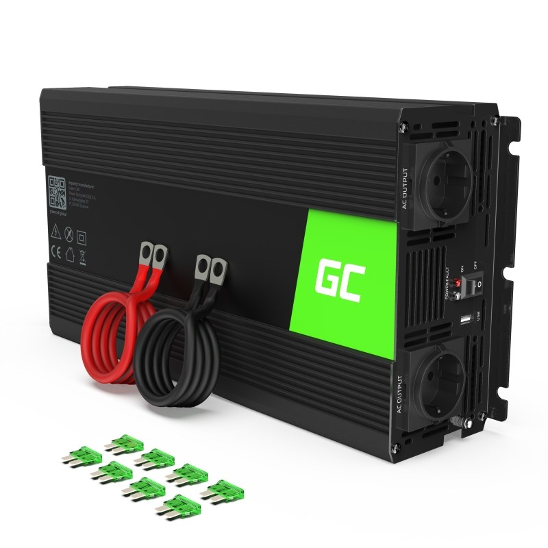 Invertor Green Cell INV24, 24 V, 1500 W, i zi