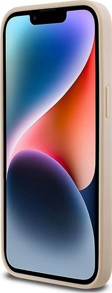 Mbulesë telefoni DKNY, iPhone 14 Pro Max, lëkurë PU, rozë