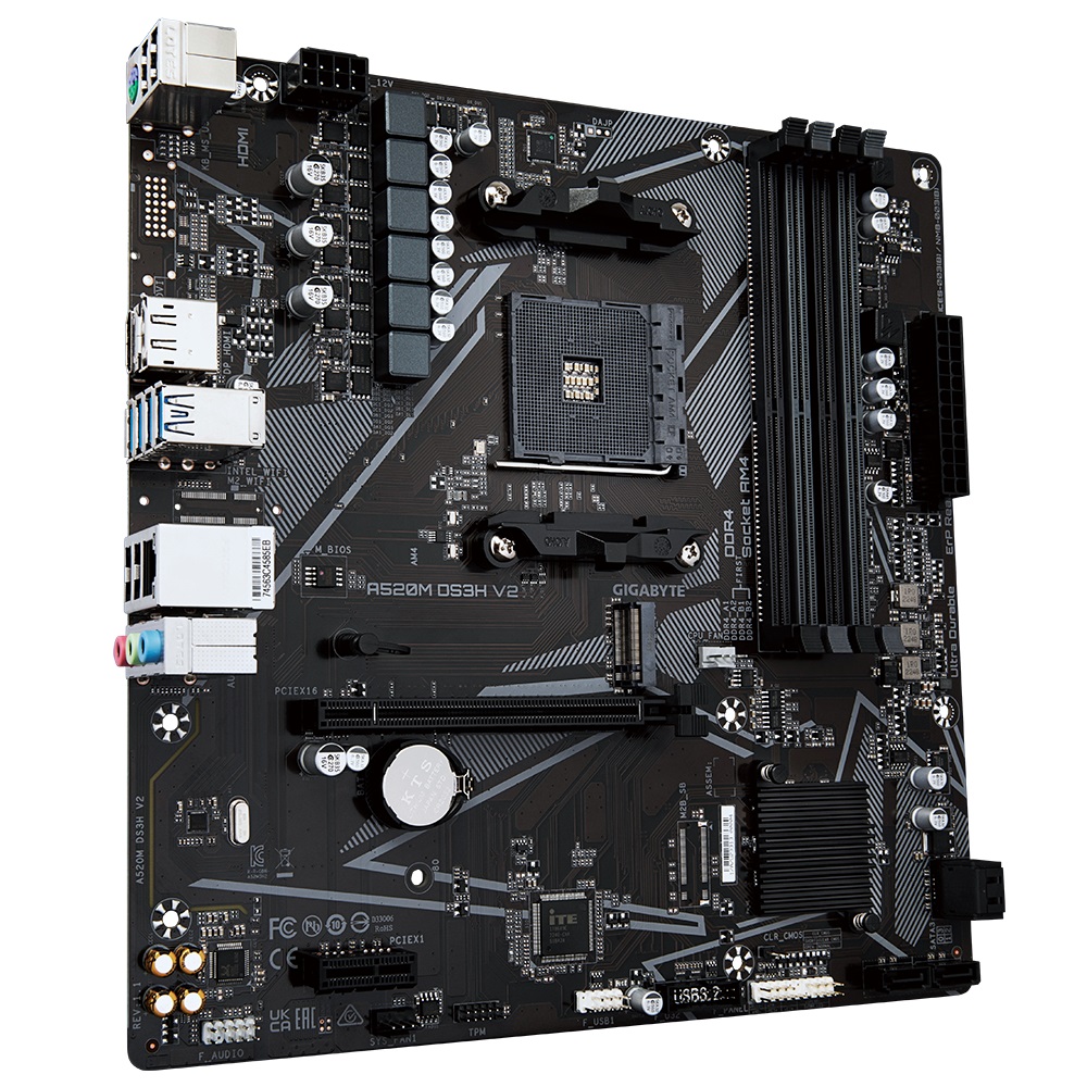 Pllakë amë Gigabyte A520M DS3H V2 (rev. 1.0) Socket AM4 micro ATX 2