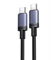 Kabllo karikimi UGREEN L528 USB C në USB C, 100W, 2m, e zezë
