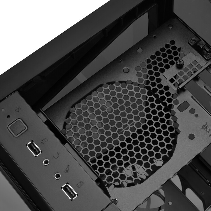 Kasë kompjuteri SilverStone Lucid LD03, TG, e zezë
