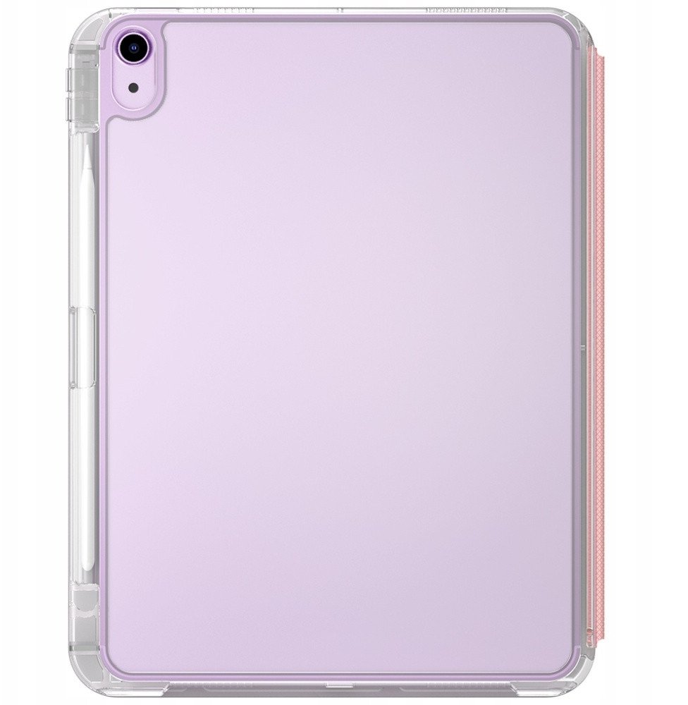 Mbulesë tabletë Skinarma Zeta Case për Apple iPad Air 11" 2025 M3, me mbajtëse stylus, pjesë e pasme transparente, rozë
