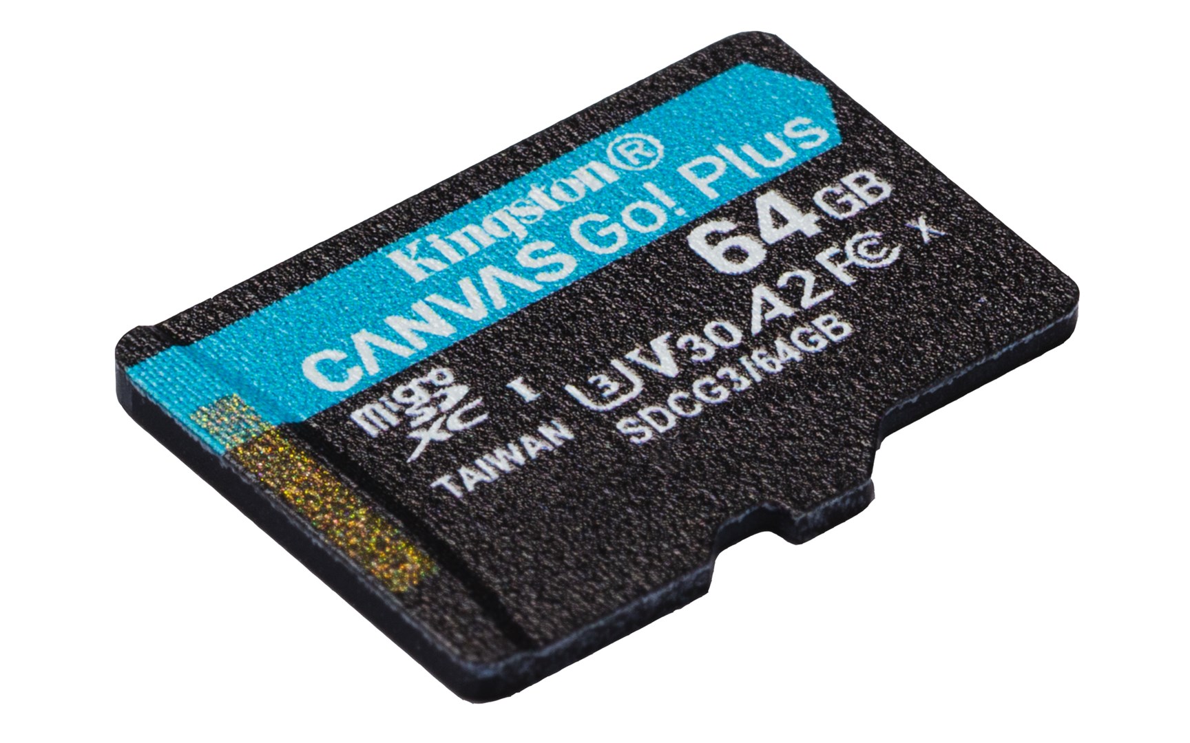 Kartë e memories Kingston Canvas Go Plus, MicroSD, 64 GB, Class 10 + përshtatës SD