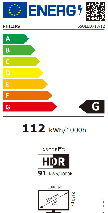 Televizor Philips 65OLED718, 65" (164cm), 4K, i zi