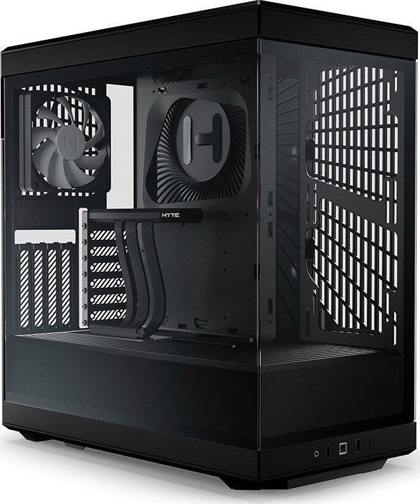 Kasë Hyte Y40, e zezë, Midi Tower