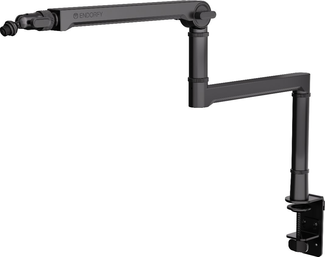 Stativ mikrofoni Endorfy EY0A009 Broadcast, krah metalik i rregullueshëm, ndriçim RGB, i zi