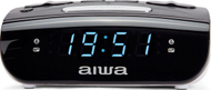 Radio alarm Aiwa CR-15, me radio FM, bateri rezervë, e zezë