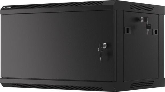 Kabinet muri Lanberg WF01-6406-00B, 19" 6U, kapacitet 60 kg, i zi