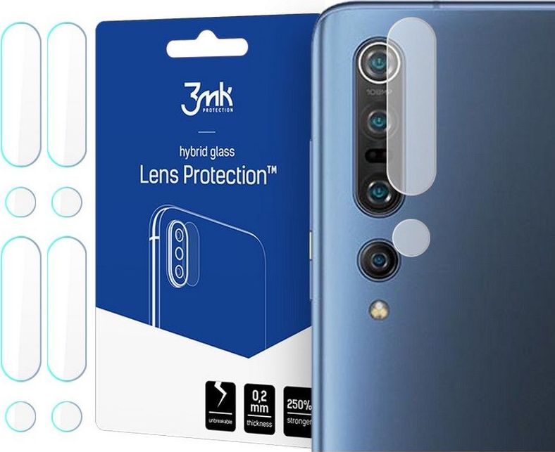 Xham mbrojtës për kamerë 3MK Lens Protect për Xiaomi Mi 10 Pro, 4 copë