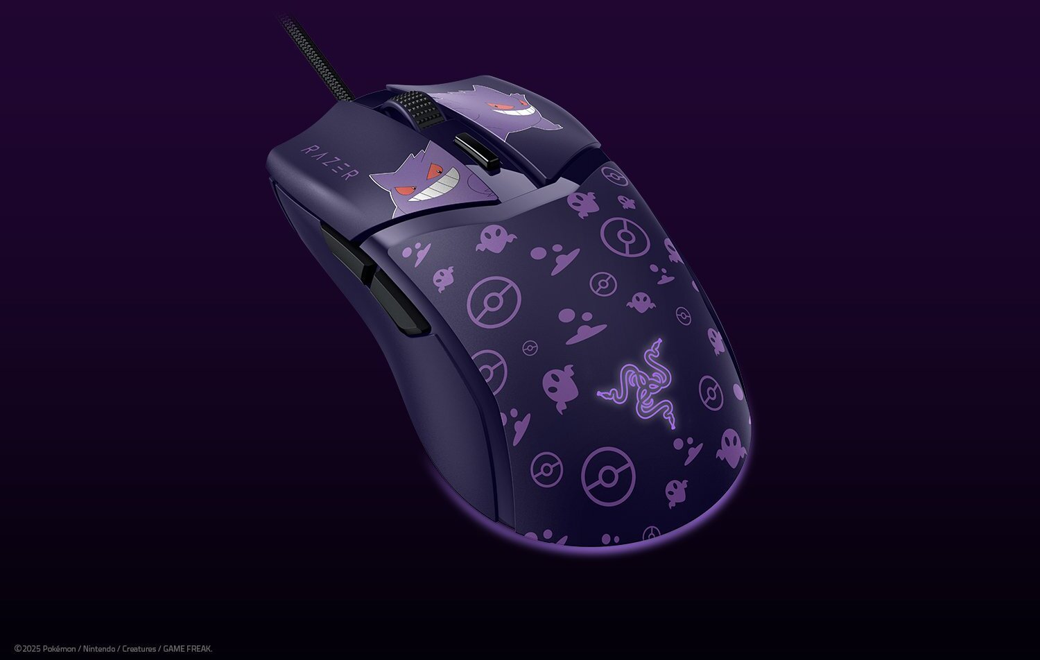 Maus lojërash Razer Cobra Gengar Edition, RGB, me kabllo, i lehtë