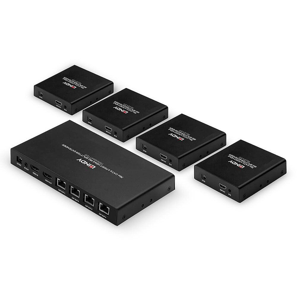 Sistem transmetimi AV Lindy I/O Extender 38262, HDMI 4K, deri 70m, i zi