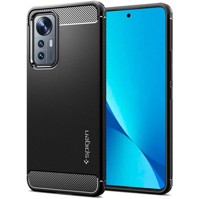 Mbështjellëse për Xiaomi 12 Lite Spigen Rugged Armor, e zezë