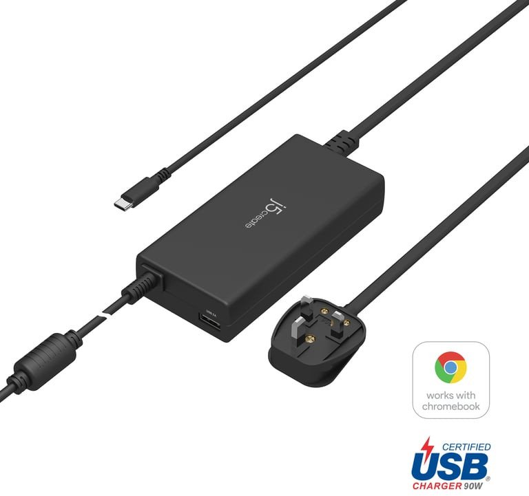 Полнач USB C J5create JUP2290C FN, 100W PD, USB A порта, црн