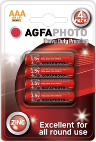 Bateri Agfa Heavy Duty AAA R03, 4 copë