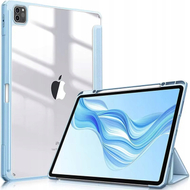 Këllëf për tablet Hard Crystal, për iPad Pro 11 Gen 5 2024, funksion sleep wake, me stand, blu