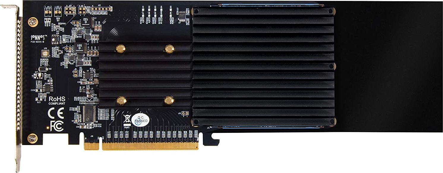 Kartë zgjeruese Sonnet SO-FUS-SSD-4X4-E3S, PCIe 3.0 x16, 4x M.2 NVMe, pa zhurmë