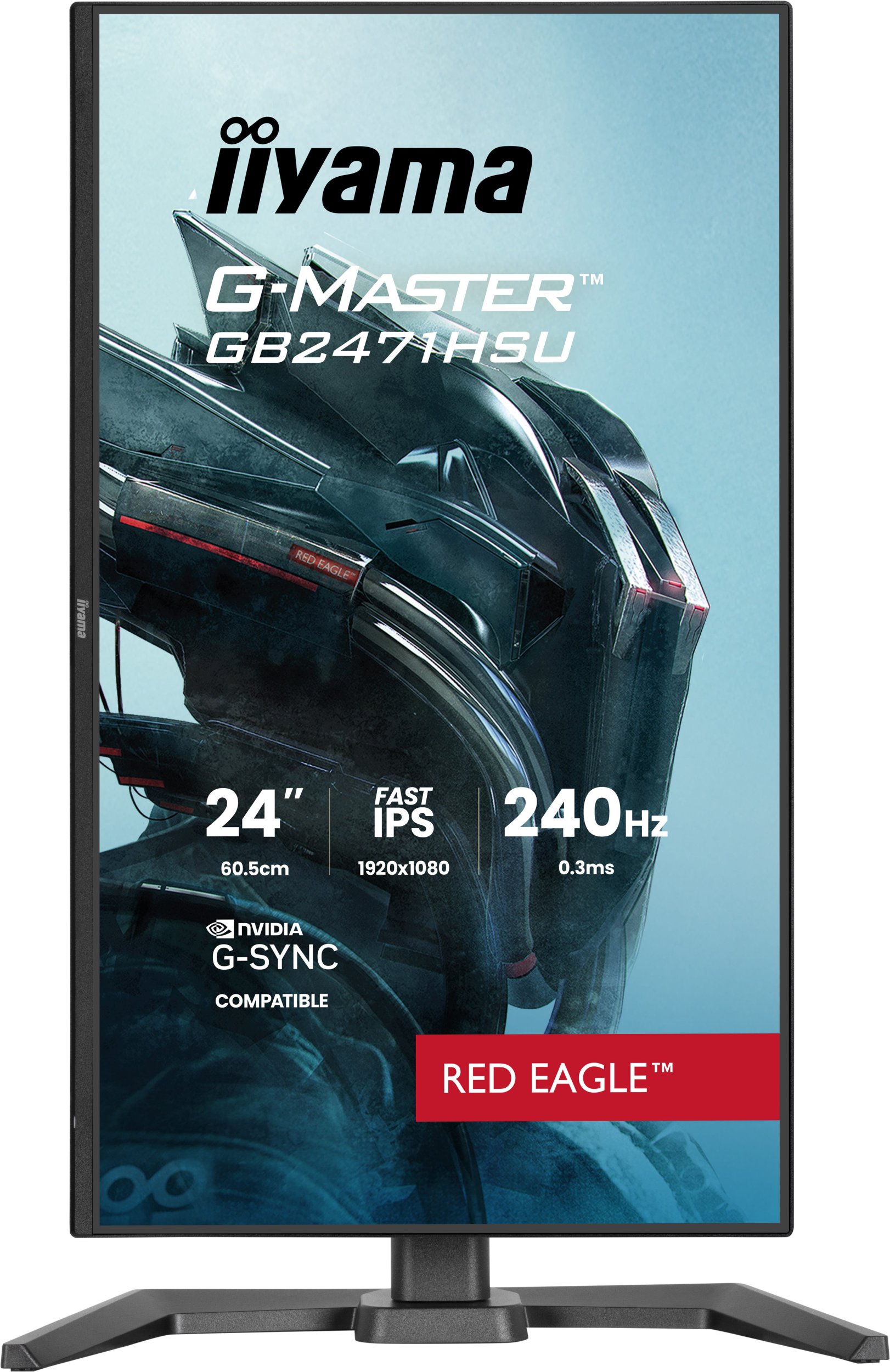 Monitor gaming Iiyama G-Master GB2471HSU-B1, 24", 240Hz, i zi