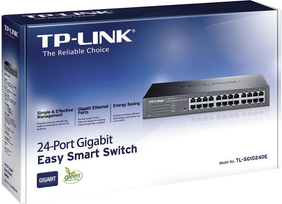 Switch rrjeti TP-Link TL-SG1024DE, 24 porta, Gigabit