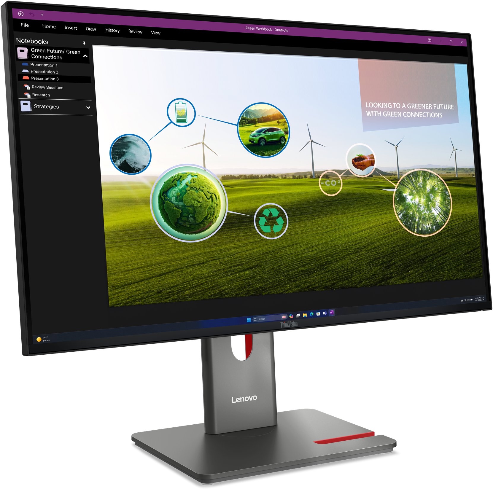 Monitor Lenovo ThinkVision P27q-40, 27", QHD, i zi