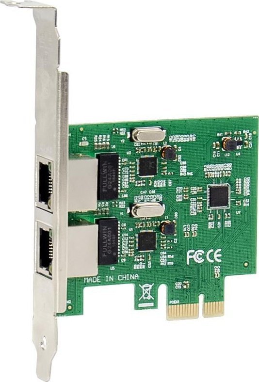 Kartë rrjeti Microconnect MC-PCIE-712, PCI-E X1, 2x RJ45 Gigabit, e brendshme