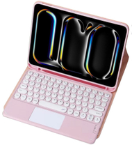 Këllëf me tastierë Bluetooth Rowe për iPad Pro 13 Gen 5, me touchpad, lëkurë eko, i zi