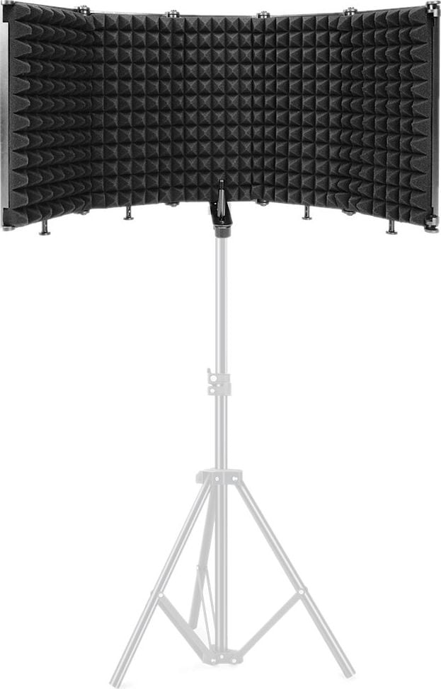 Kabinë akustike Mozos MSHIELD CABIN ECO, portative, panele të palosshme, e zezë