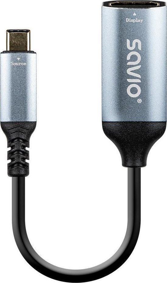 Adapter USB C Savio AK 78, HDMI 4K 60Hz, alumin