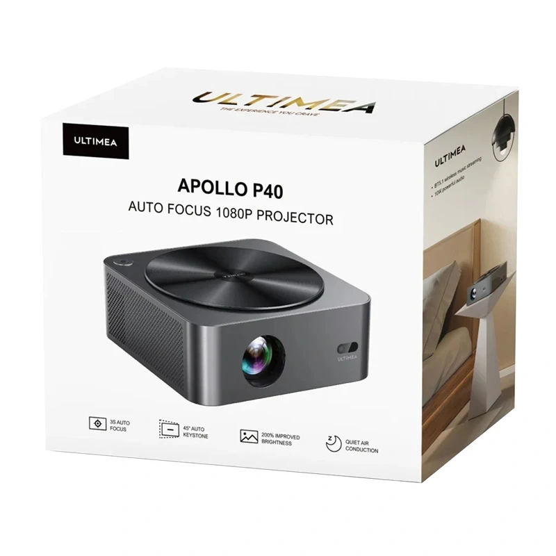 Projektor ULTIMEA Apollo P40, Full HD 1080P, 700 ANSI lumens, gri