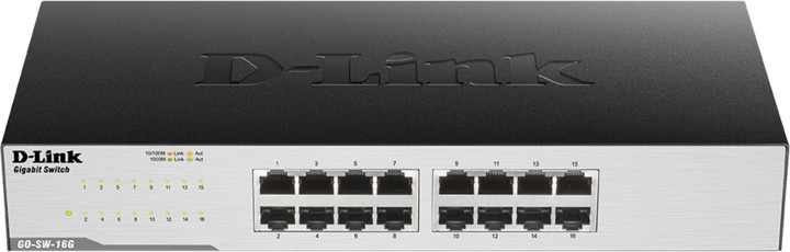 Switch D-Link GO-SW-16G / E, i zi