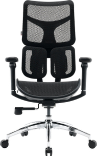 Karrige zyre SIHOO DORO S100, rrjetë, deri 125kg, e zezë