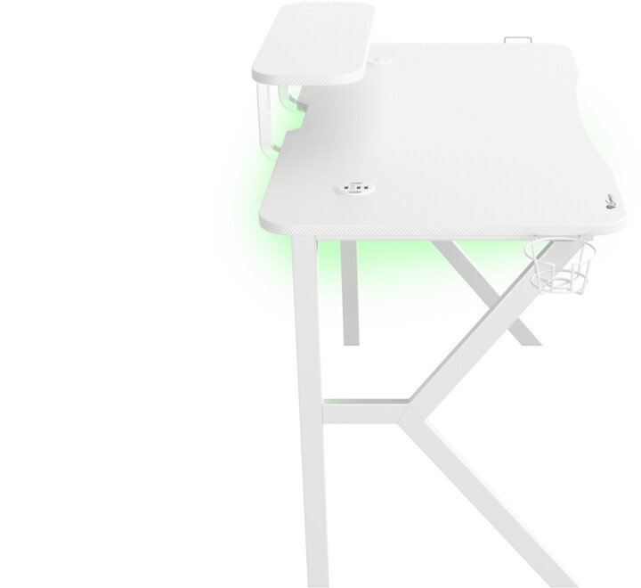 Tavolinë Genesis Holm 320, RGB LED, e bardhë