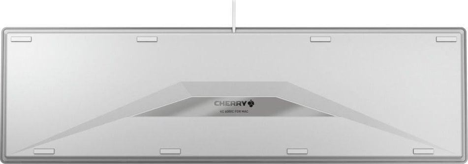 Tastierë Cherry KC, me kabllo, US, e bardhë dhe e argjendtë