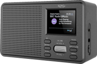 Radio portative Xoro DAB 142, DAB+, FM, Bluetooth, e zezë