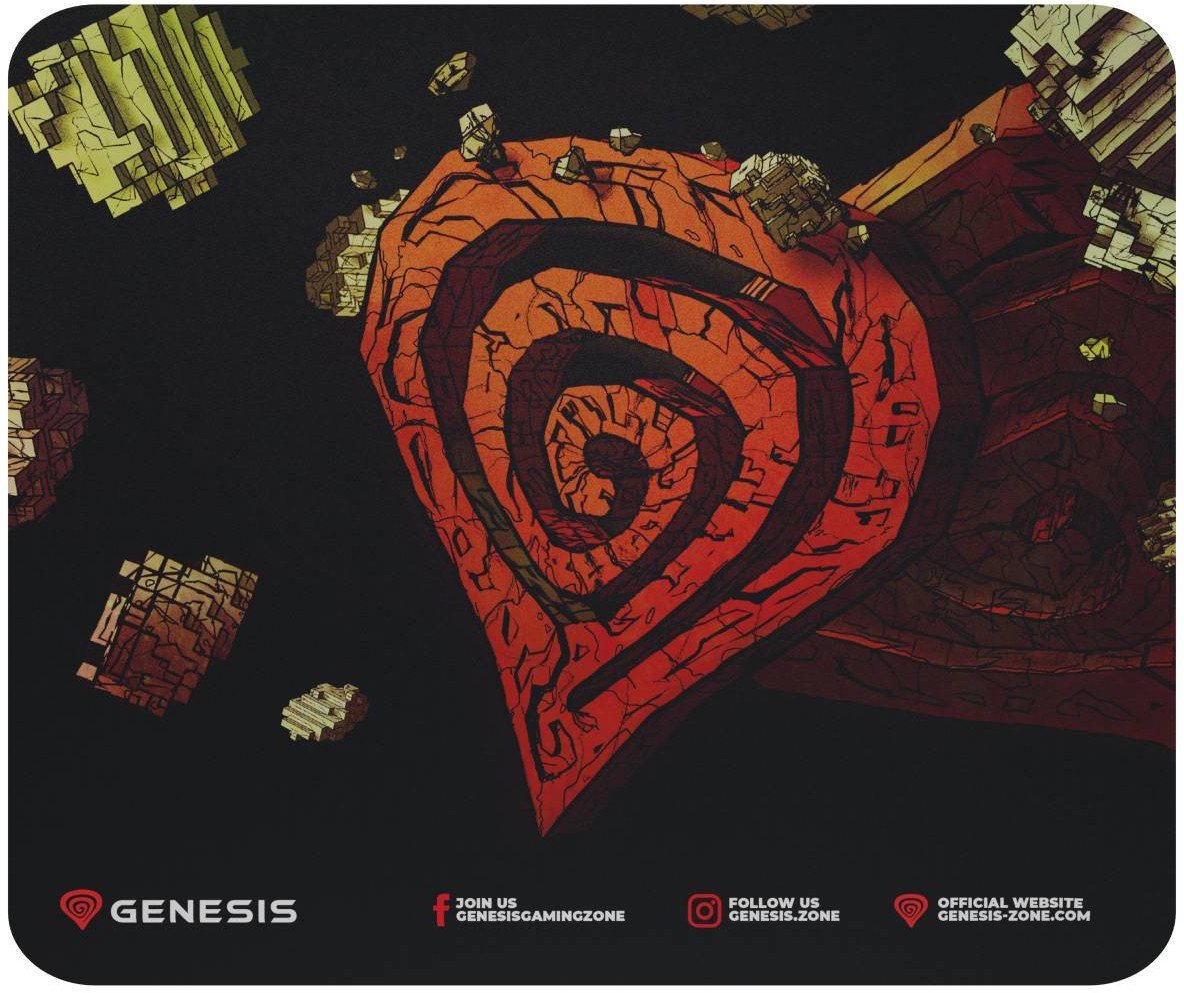 Mousepad Genesis Ancient Stone, 210x250x2.5 mm, shumëngjyrësh