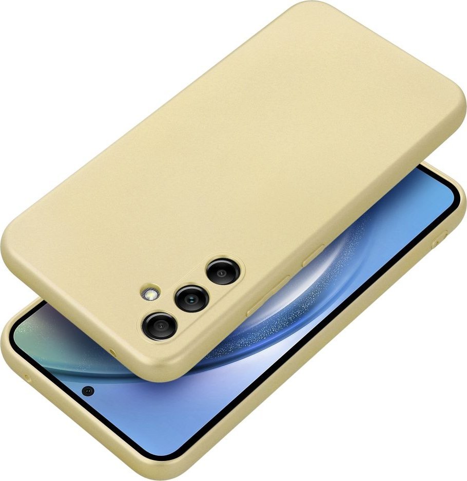 Mbulesë telefoni Metallic Case për Samsung Galaxy A34 5G, TPU, ngjyrë ari