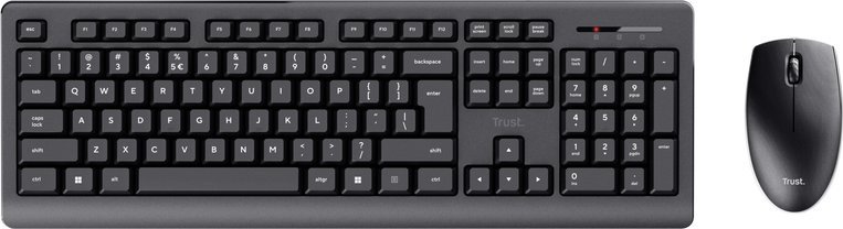 Set tastierë dhe maus Trust Primo, wireless RF, US QWERTY, i zi
