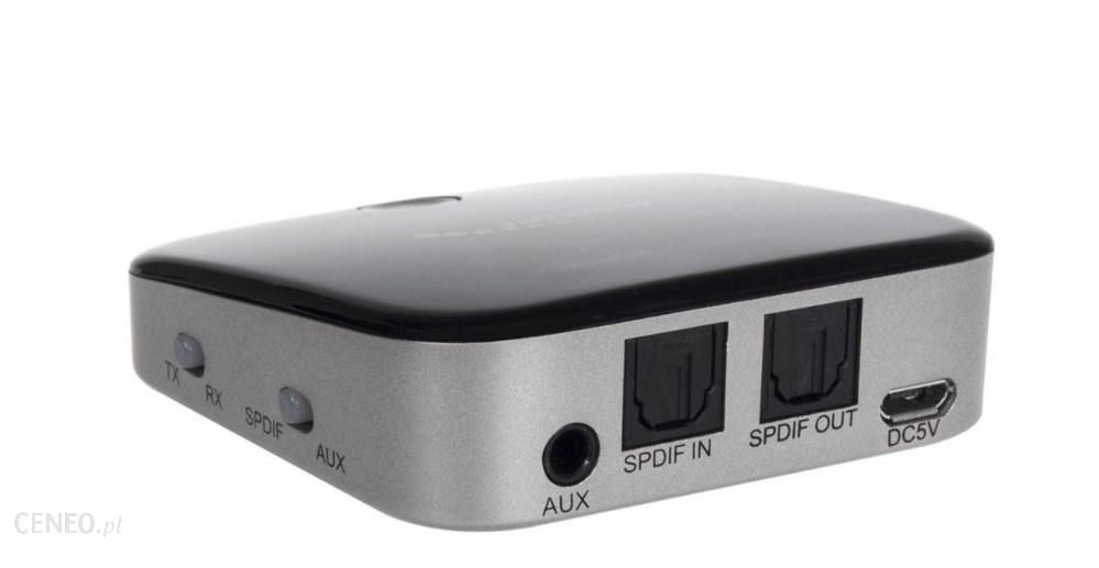 Adapter Bluetooth Audiocore AC830, 2 në 1 transmetues dhe marrës, 3.5mm minijack, i zi