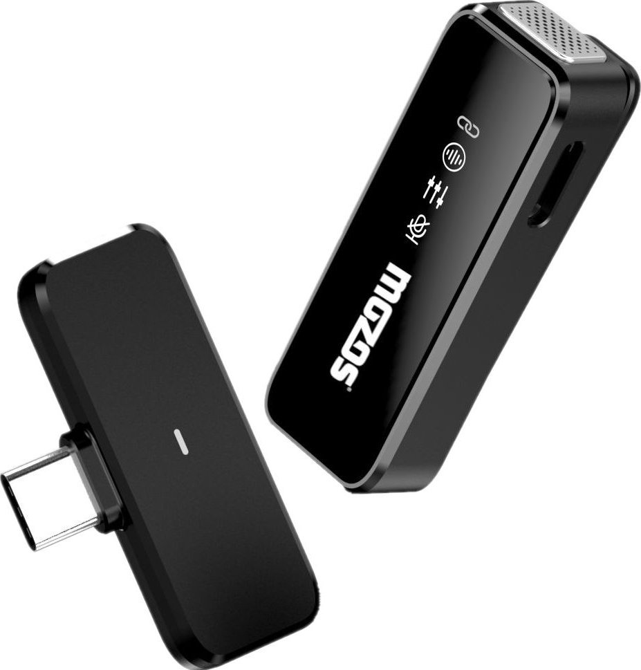 Mikrofon lavalier Mozos MX2-SINGLE, wireless 2.4 GHz, USB-C, i zi