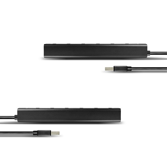 Qendër USB Axagon HUE-SA7BP, 7x USB-A 3.0, 2A, e hirtë
