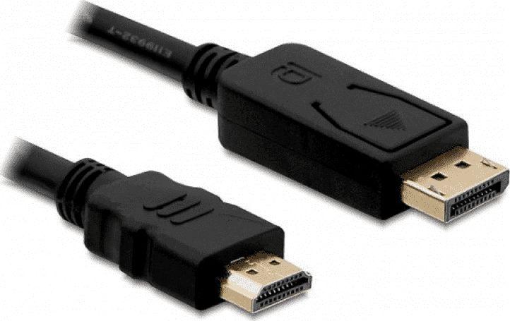 Kabllo Akyga AK-AV-05, DisplayPort në HDMI, 1.8m, e zezë