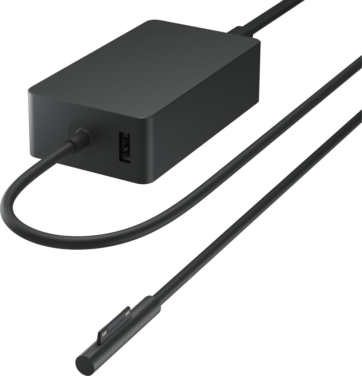 Karikues Microsoft Surface 65W Power Supply, me USB, për laptop dhe tablet, i zi