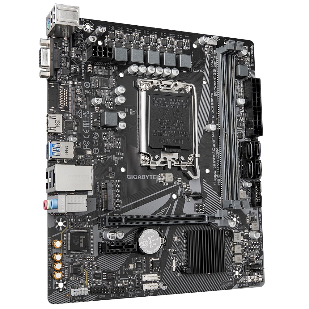 Pllakë amë GIGABYTE H610M H V3 DDR4, LGA 1700, mATX