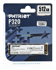 Disk SSD Patriot P320, 512GB, M.2 2280 PCI-E x4 Gen3 NVMe