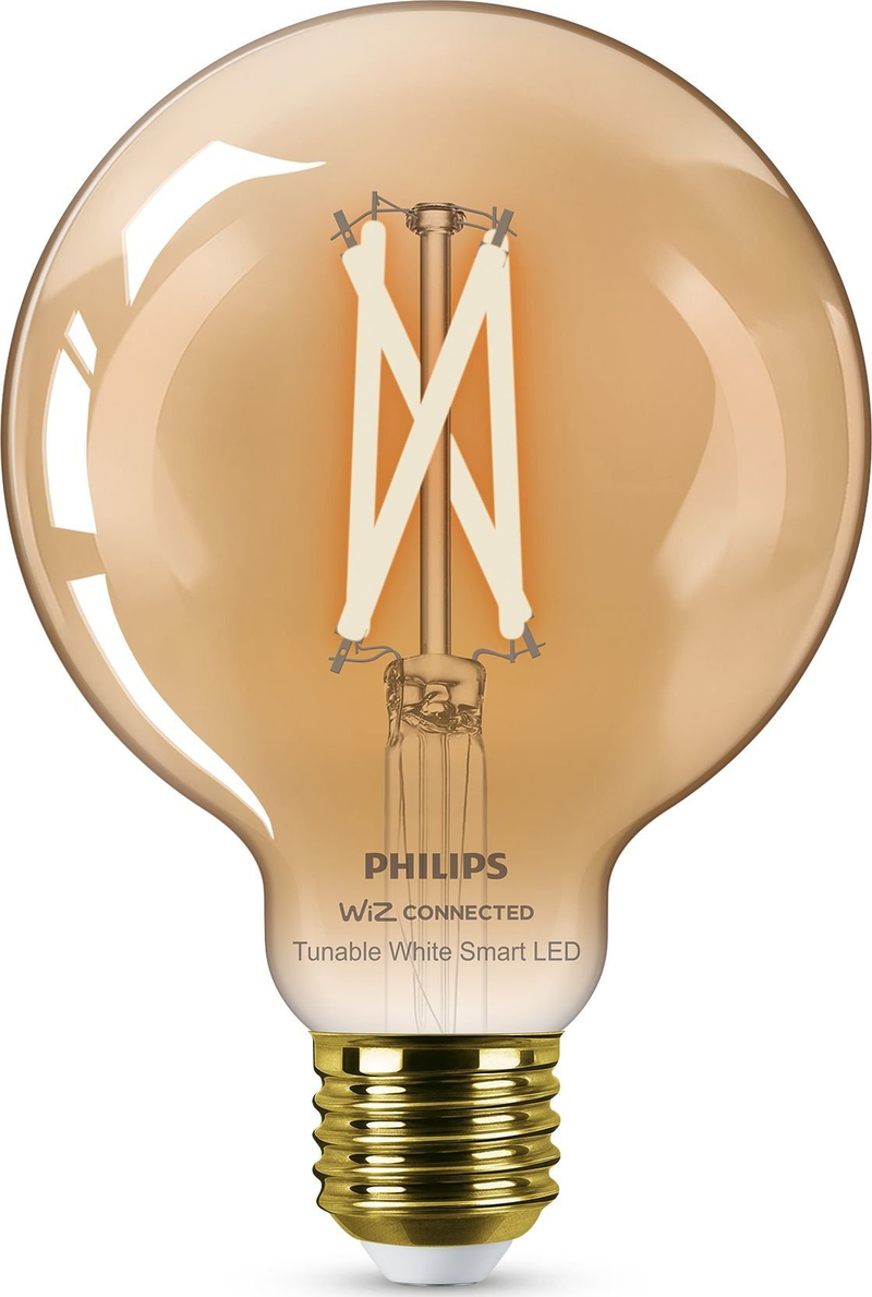 Llambë smart Philips G95, E27, 7W 50W, xham amber