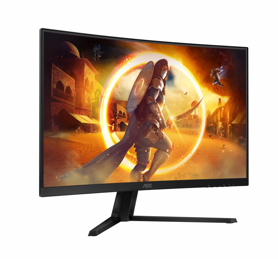 Monitor AOC G4 CQ32G4VE, 31.5", 2560 x 1440 QHD, i zi gri