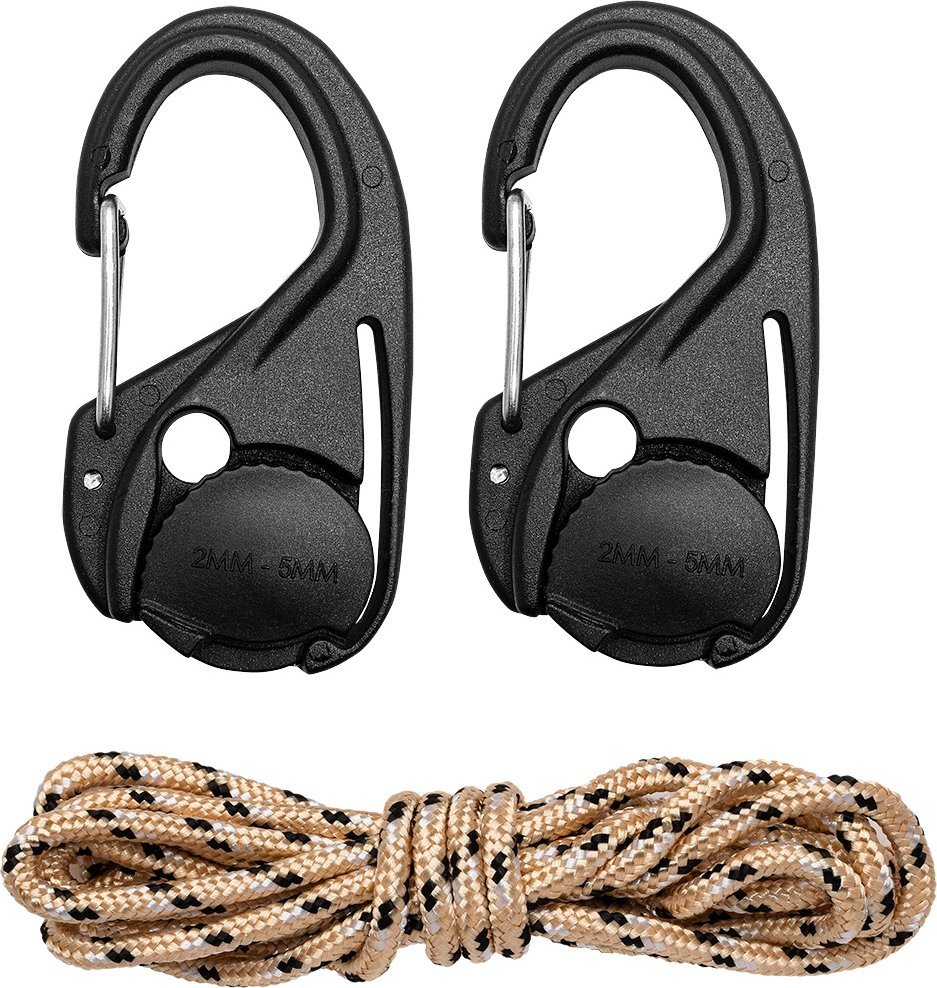 Set tensionues litarësh Tourist Neo, 2 copë, me litar paracord 1.5 m, najlon