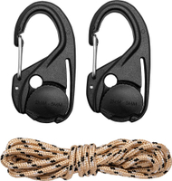Set tensionues litarësh Tourist Neo, 2 copë, me litar paracord 1.5 m, najlon