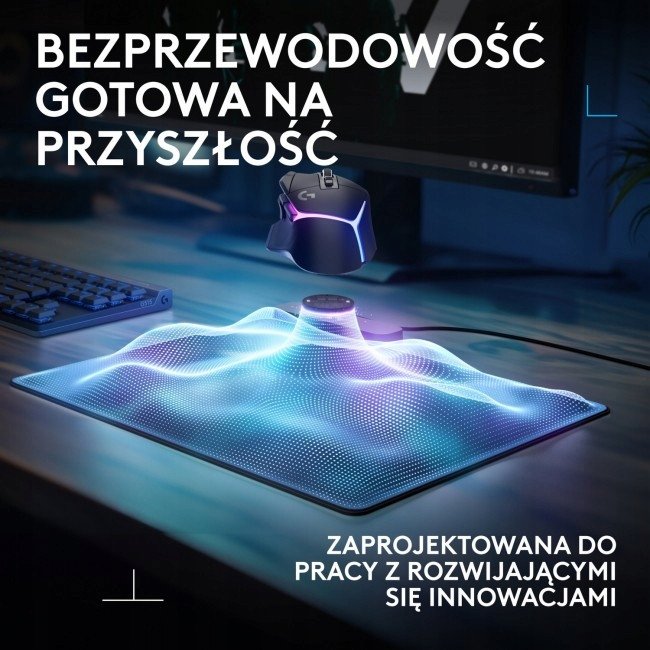 Mousepad gaming Logitech G Powerplay 2, karikim wireless, 34 x 28 cm, i zi