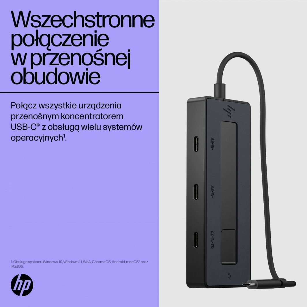 Stacion lidhës HP USB-C (6G843AA), 65W, 4K, i zi